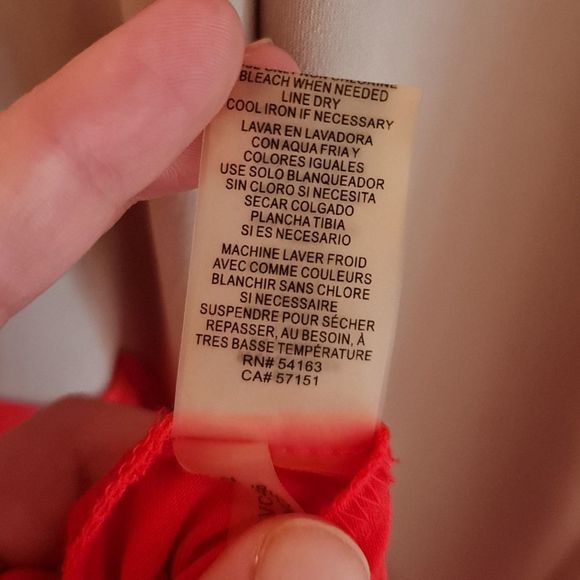 Vince Camuto Maxi Dress Orange & Beige Size 14 Elastic Waist Casual /Formal NWOT - Picture 15 of 17